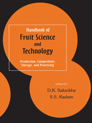 cover image of Handbook of Fruit Science and Technology